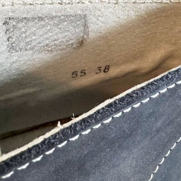 Kickers Navy Blue Nubuck Leather Ankle Desert Boots Back to School Fall Shoes - Picture 9 of 10